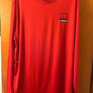Hurley Men's Bold Red Long Sleeve Tee